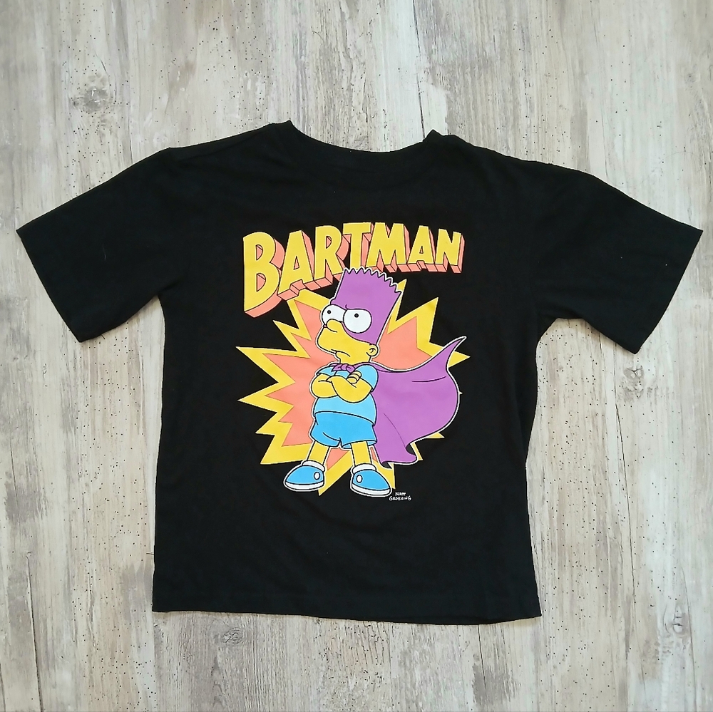 The Simpsons “Bartman” Kids T-Shirt Size 7/8 – Classic 90s Graphic Tee